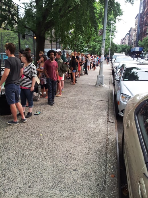 8:10am. Line wrapped around the block. Doubtful that all of these people will get cronuts.
