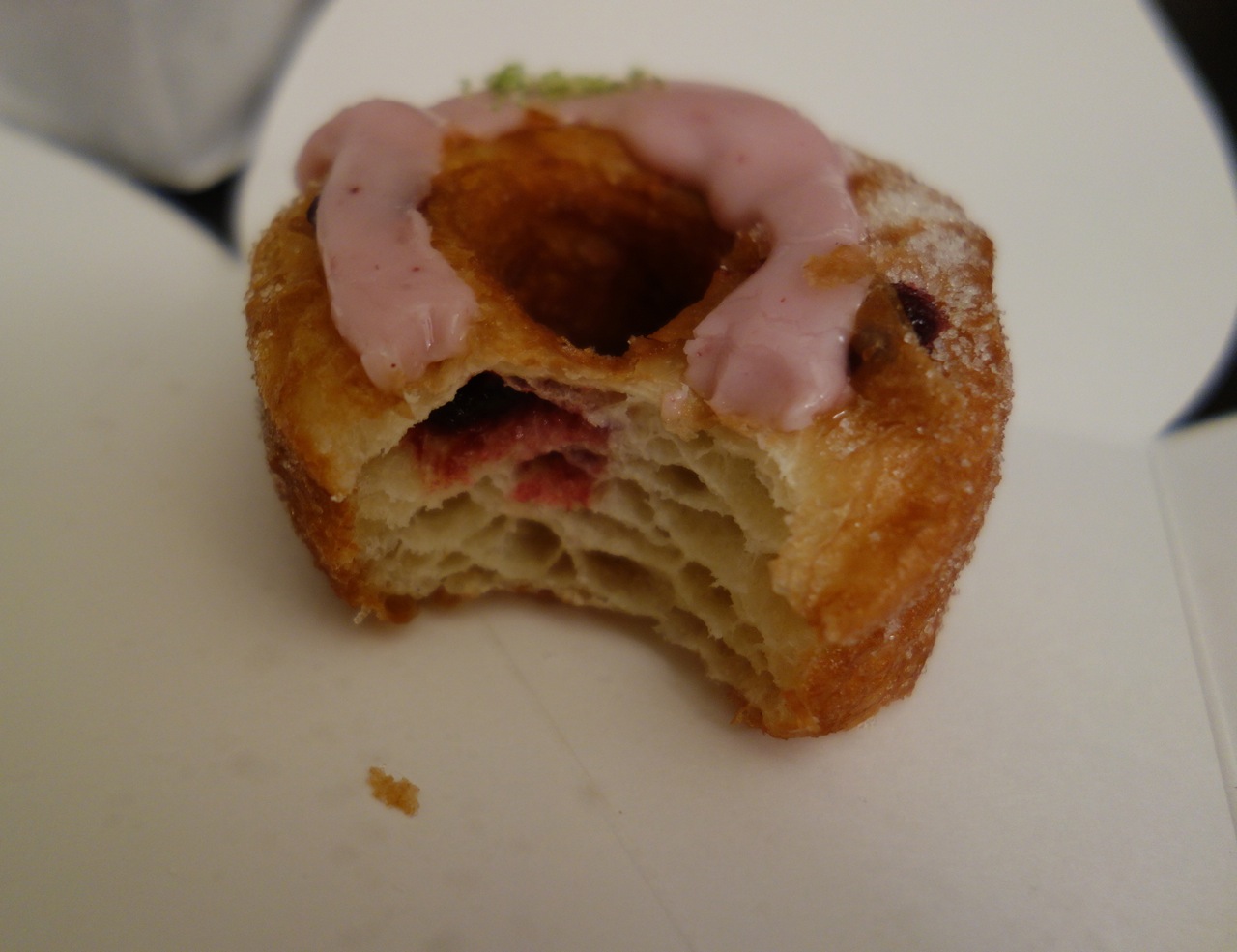 The cronut. July's flavor is blackberry lime.
