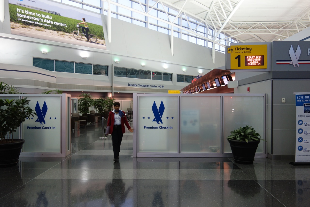 Premium Check-In area, which is not Flagship Check-In