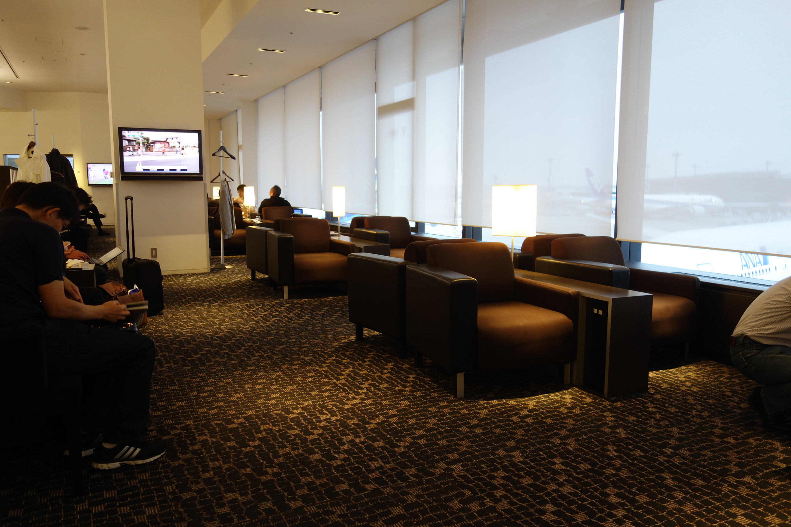 Seating in Suite Lounge (once it got much less crowded)