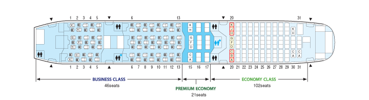 ANA 787 Seat Map