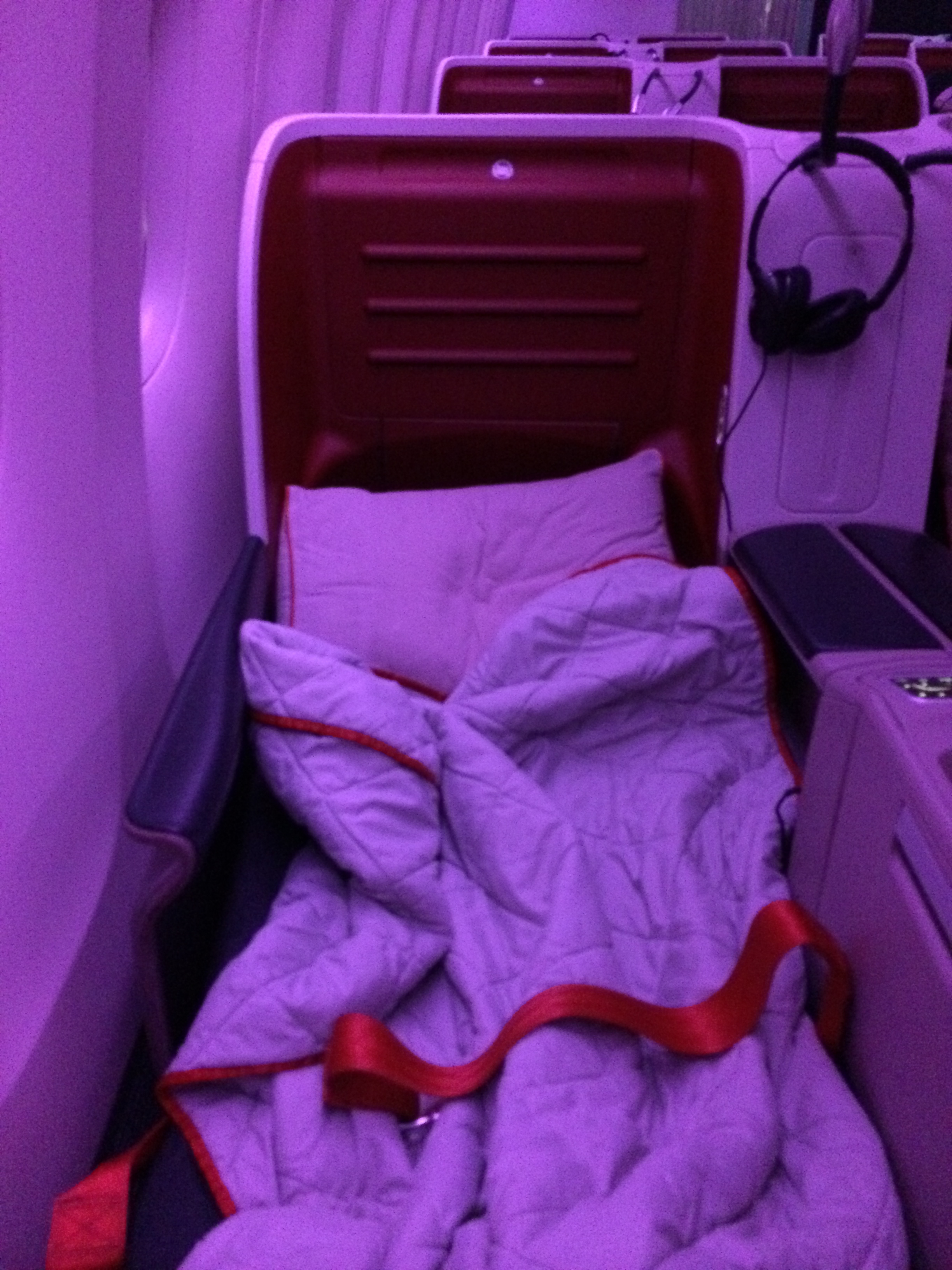 Turkish Airlines business class bed