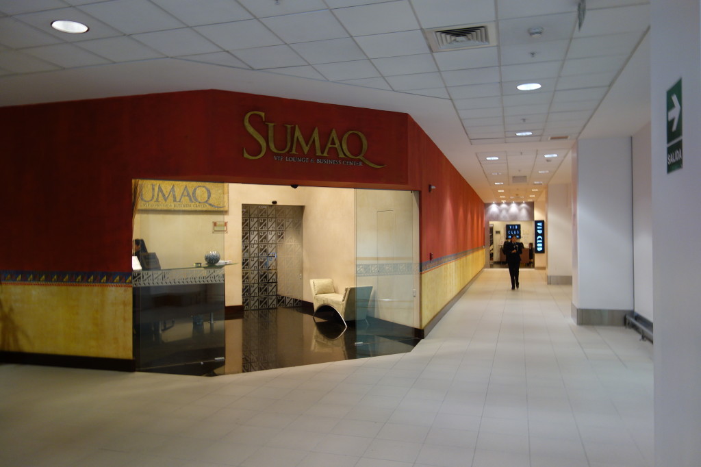 Entrance to the Sumaq VIP lounge