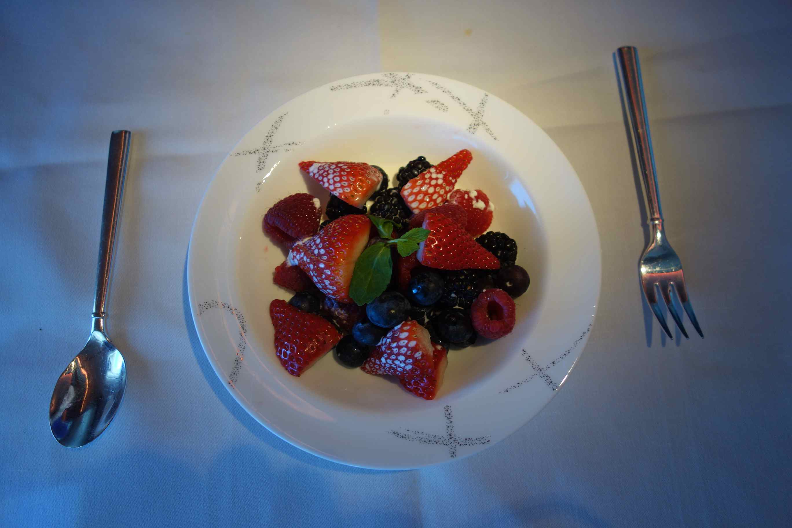 Berries and cream