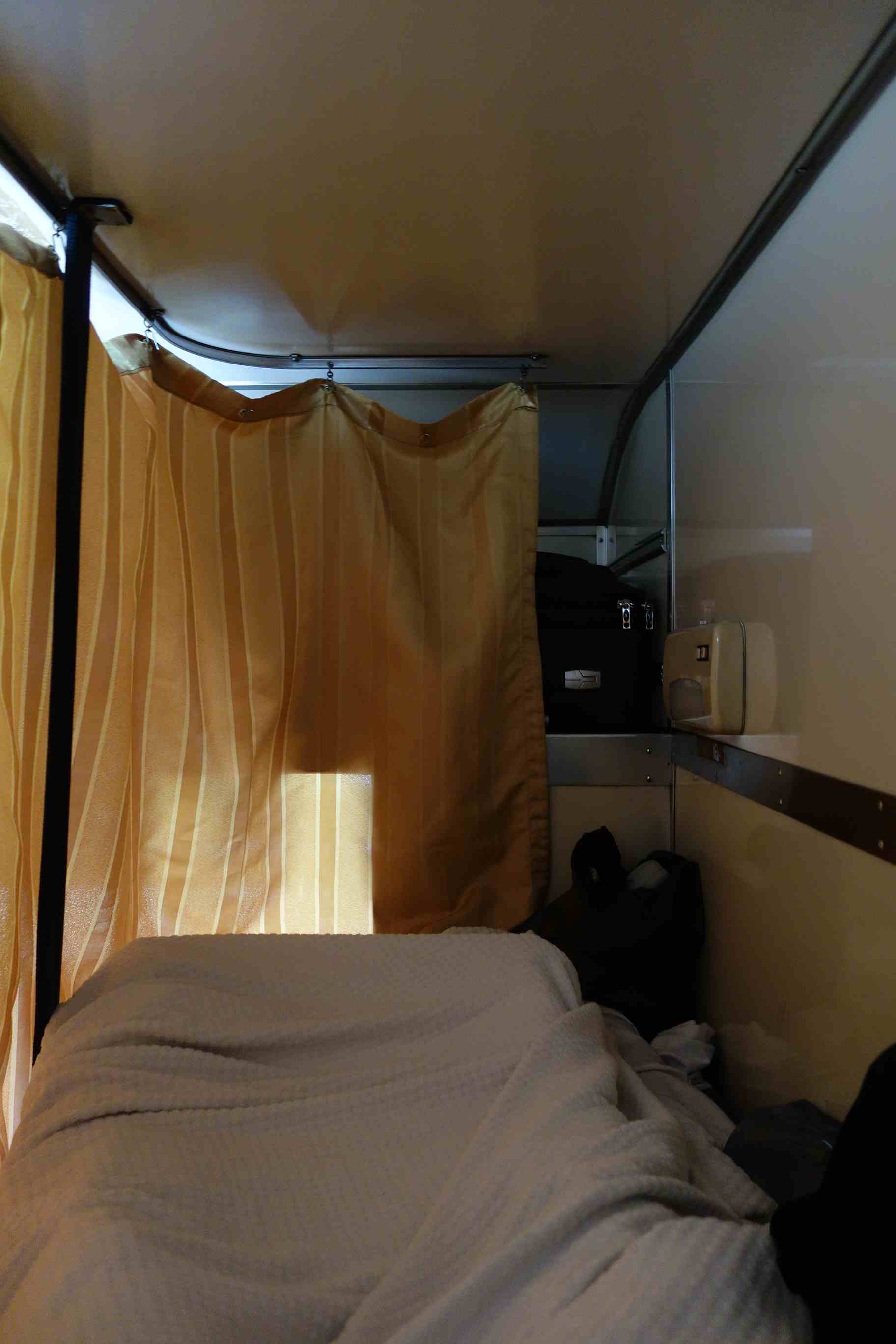 View of the upper berth