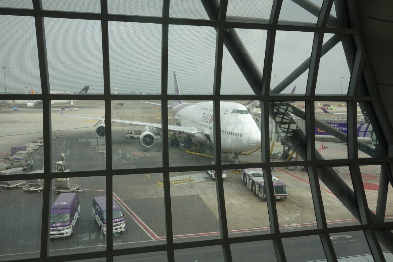 The beautiful 747 that would take me to Hong Kong