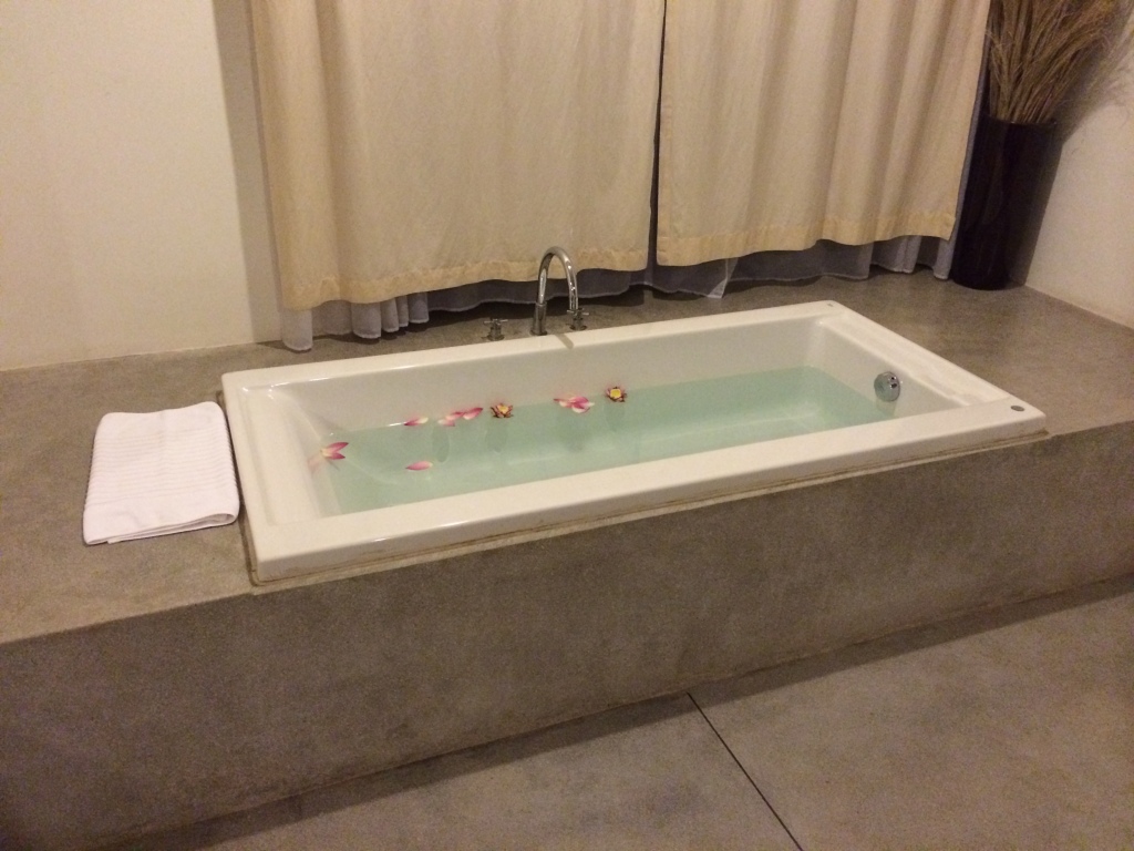 Unrequested romantic bath