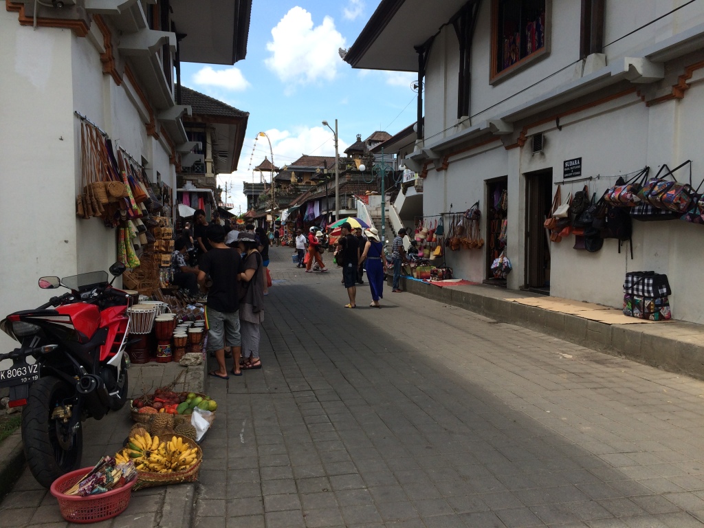 Looking down Jl. Karna into Ubud Market