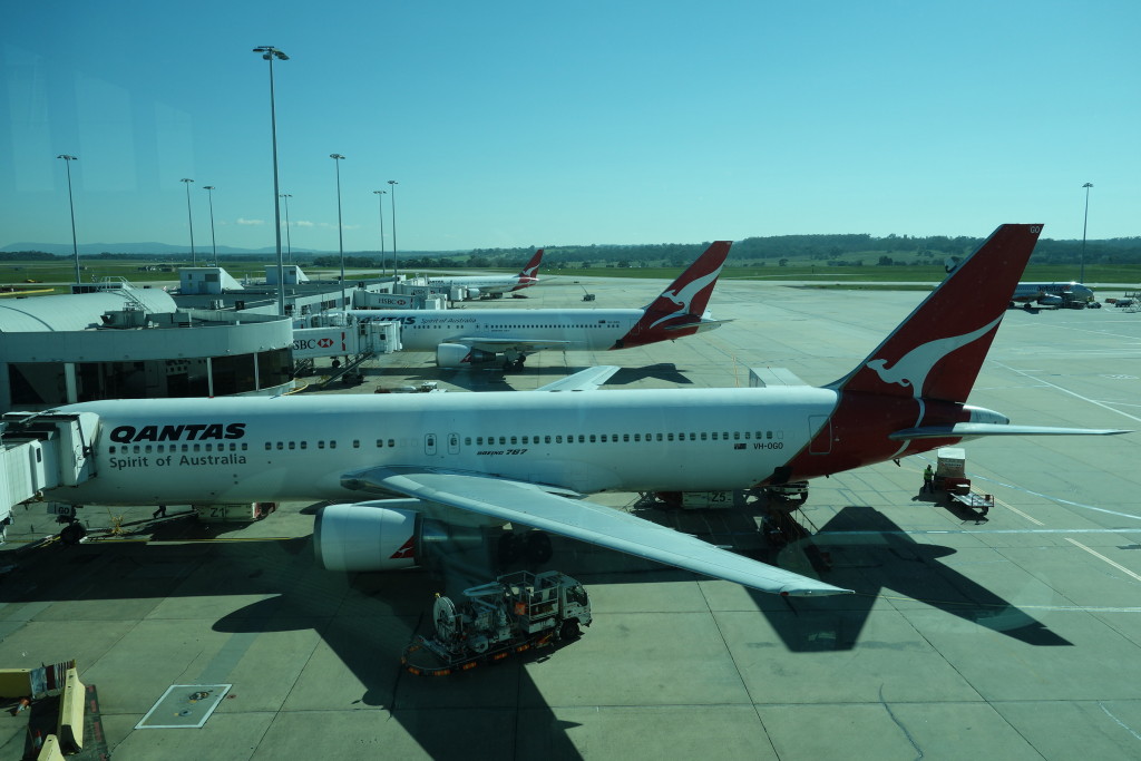The plane to Sydney