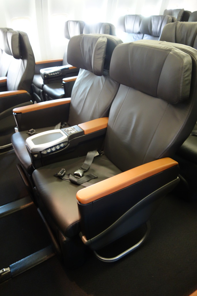 Better upholstered seats than in US domestic business class