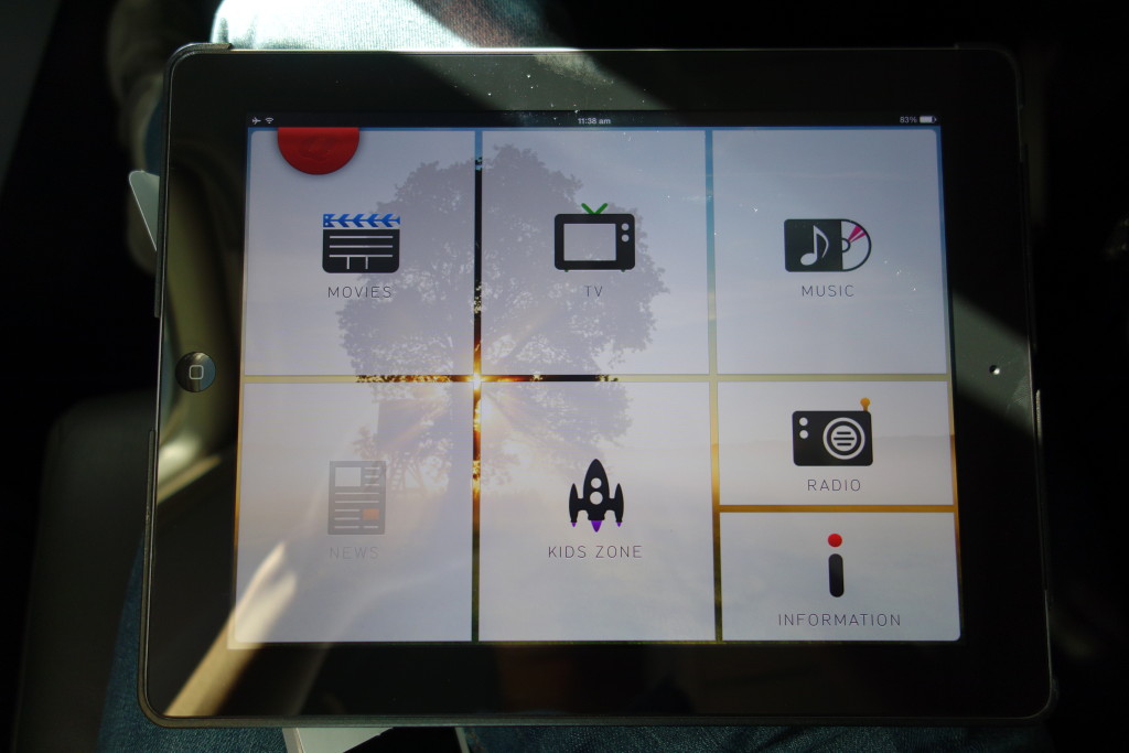 iPad for in flight entertainment