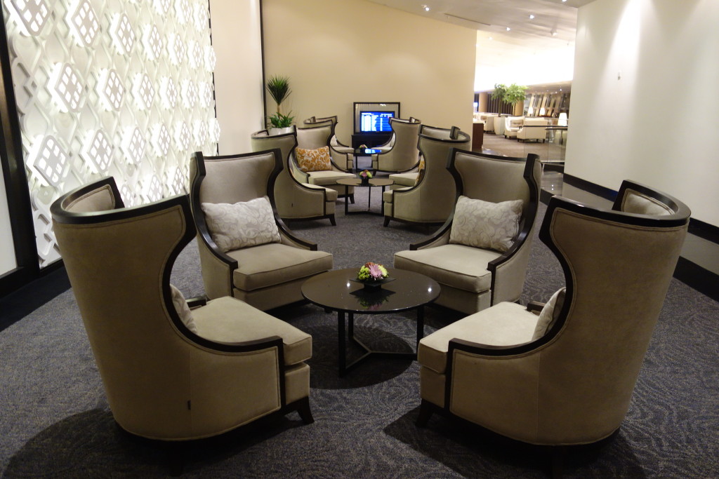 First class lounge side seating