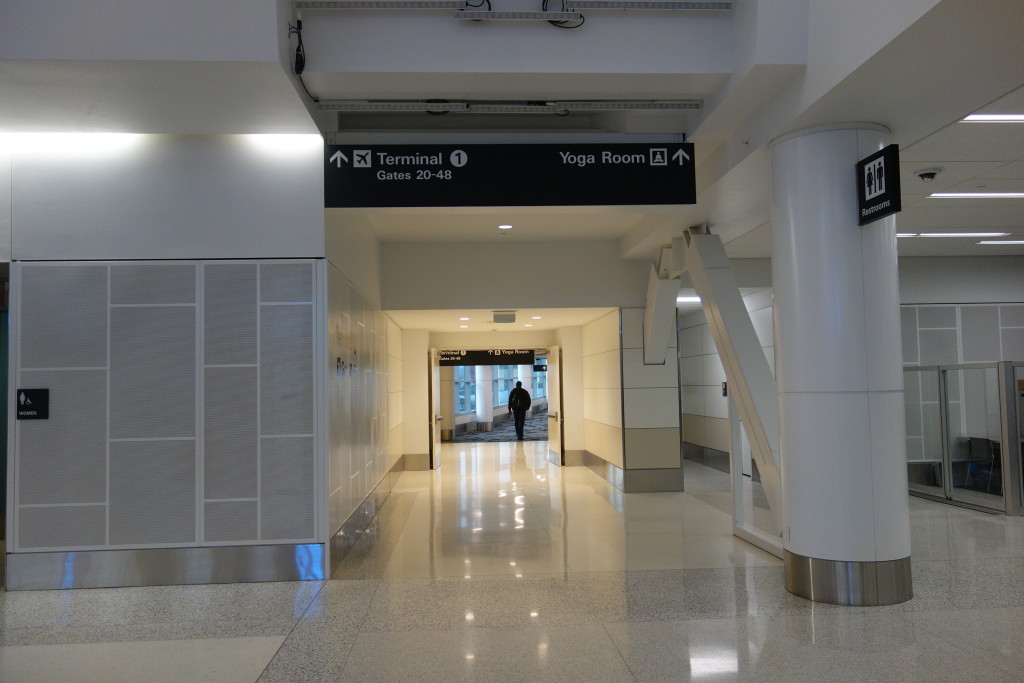 View of the airside connector from Terminal 2