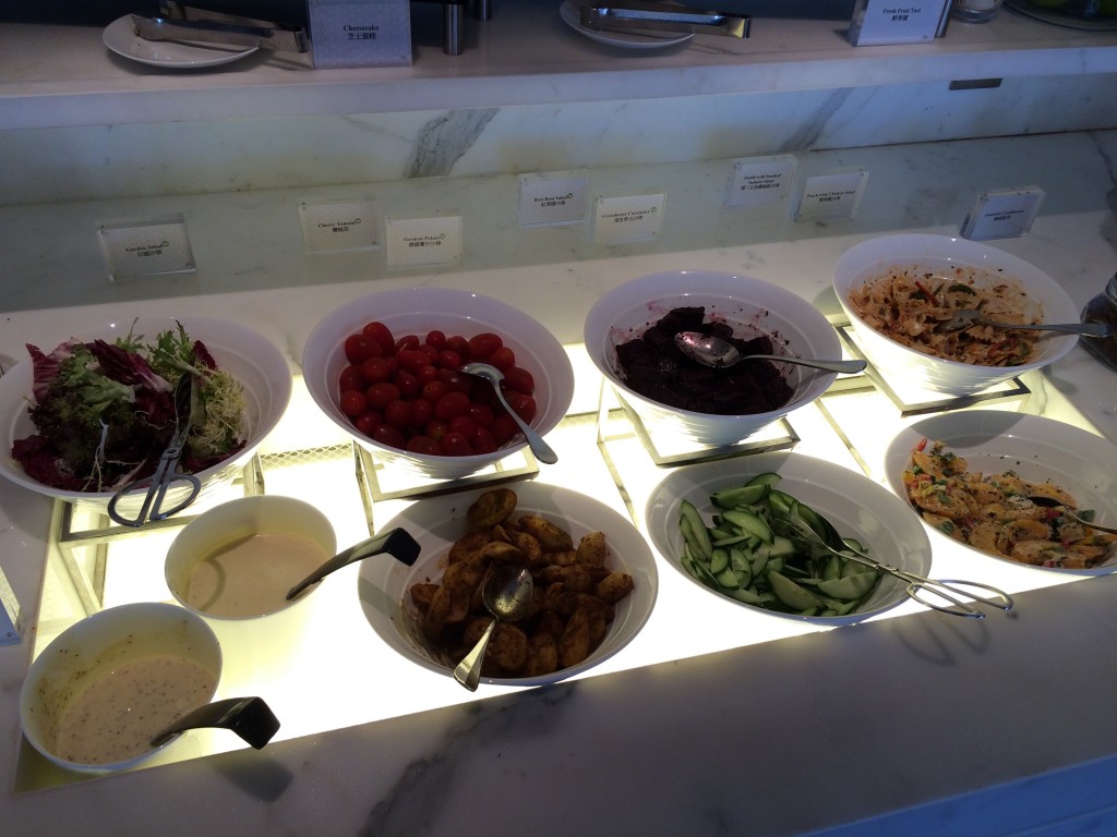Salad bar in the Bistro