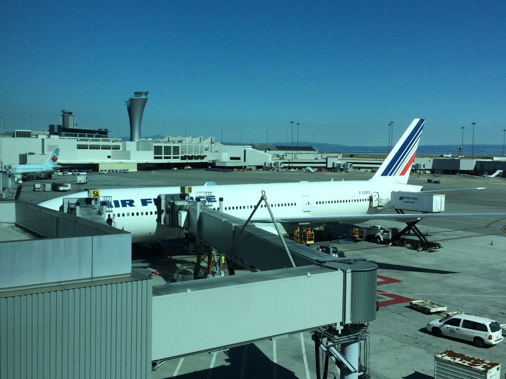 Boeing 777-200 taking me to Paris