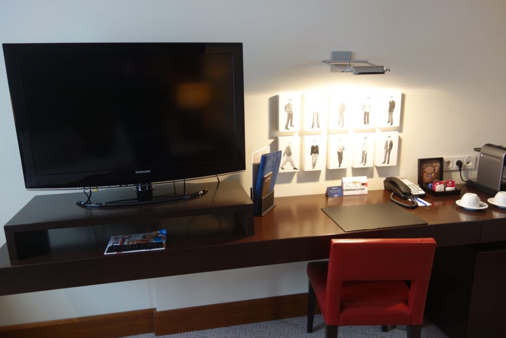 TV and desk