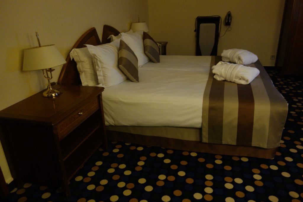 Main bed in suite