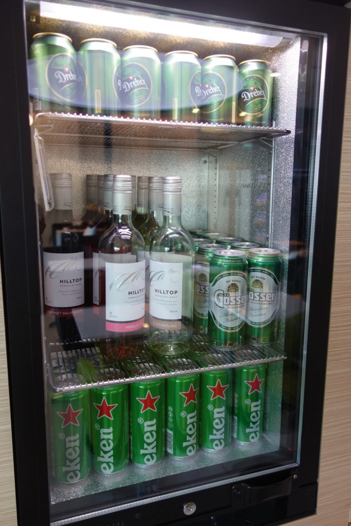 Alcohol in the fridge