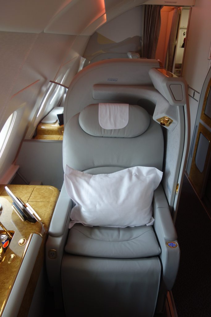 Emirates First Class seat/suite