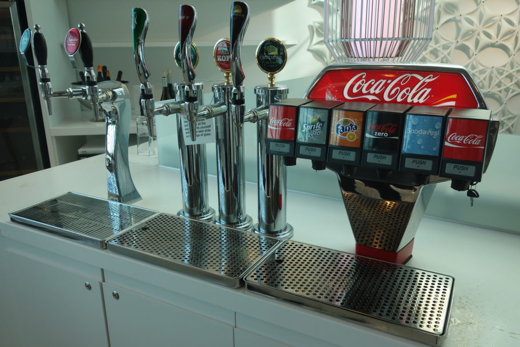 Soda and beer on tap