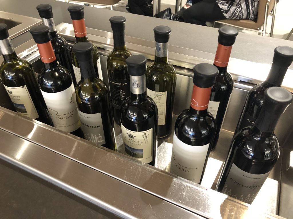 a group of bottles of wine