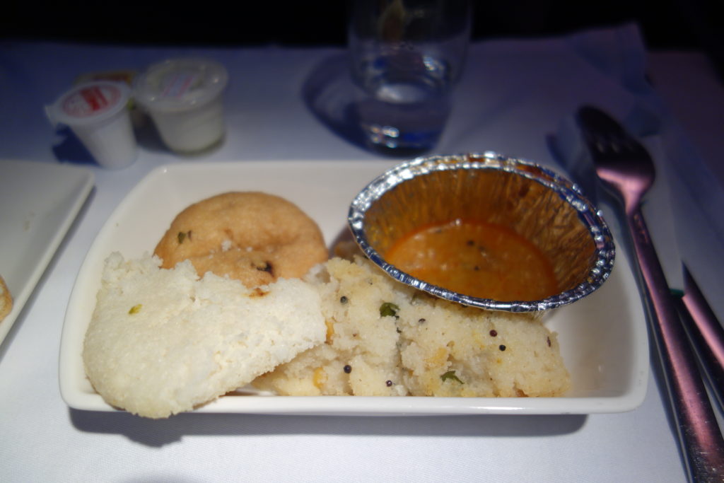 a plate of food on a table